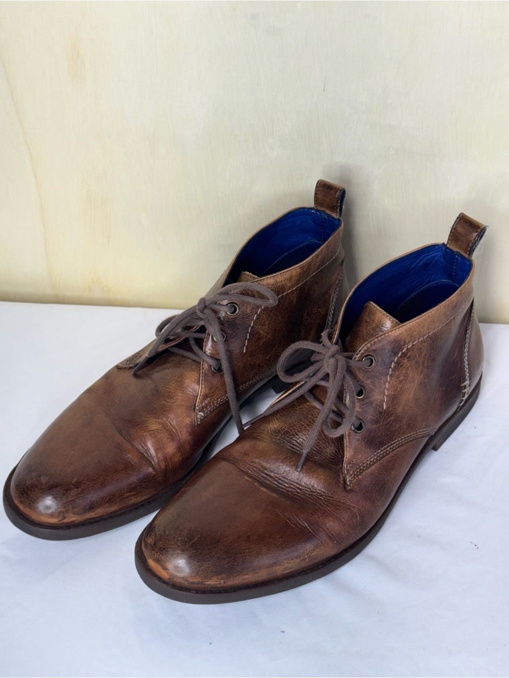 Bed Stu Illiad Lace Up Chukka Boots Mens Size US 11 Brown Leather